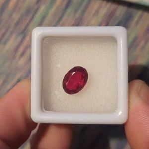 Real ruby gemstone